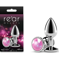 Rear Assets Silver - Small - Pink Gem
